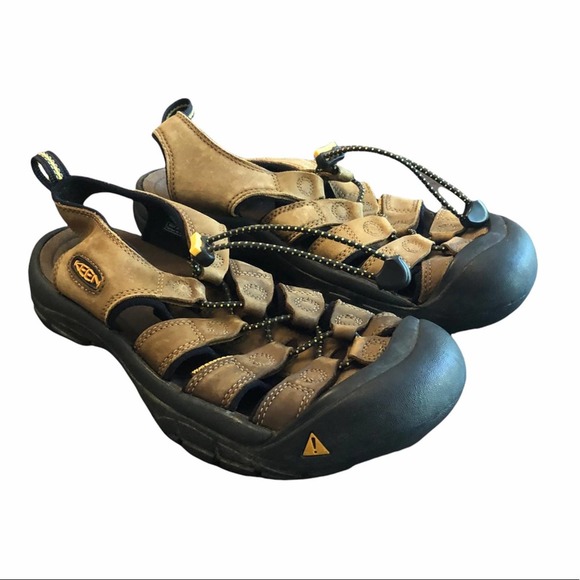 Keen Newport Brown Leather Sandals Size 8 Mens - Picture 1 of 5